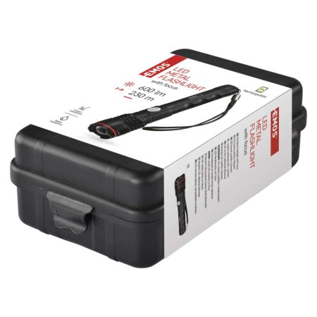 Torcia LED Ricaricabile in Metallo 600 lm | Emos P3116