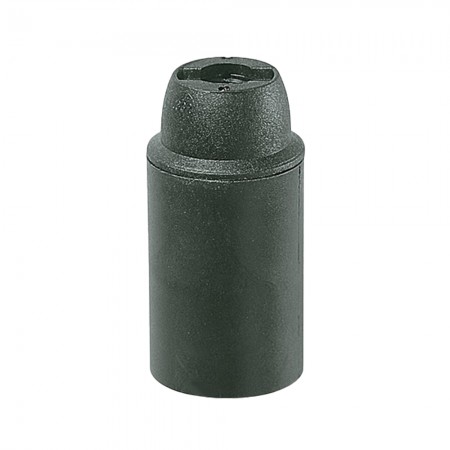 Portalampada in Materiale Termoplastico E14 Liscio Nero FAI 0166/N/TP