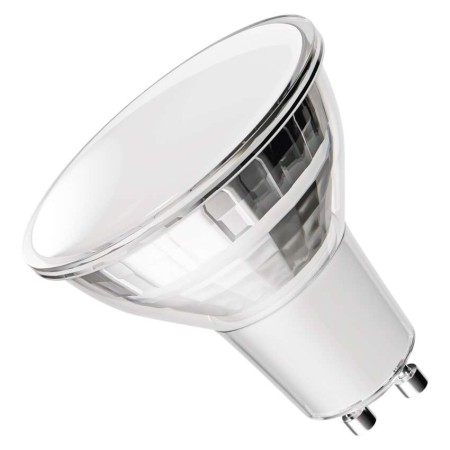 Lampadina LED GU10 3W (32W) 345lm 4000K Luce Neutra Vetro Finitura Argento | Emos ZQ8E18