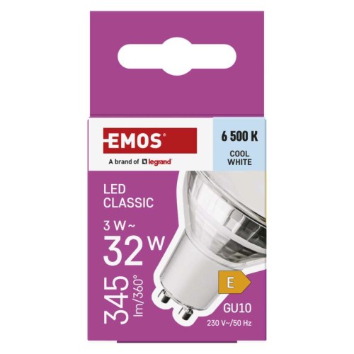 Lampadina LED GU10 3W (32W) 345lm...
