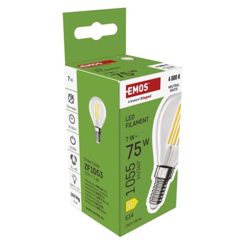 Lampadina LED Sfera E14 7W (75W)...