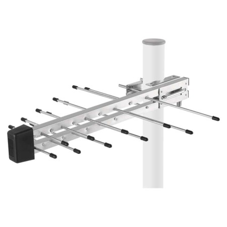 Antenna Digitale Terrestre Logaritmica Amplificata Village Fish V700 con Filtro LTE/5G - 20 Elementi | Emos J0806