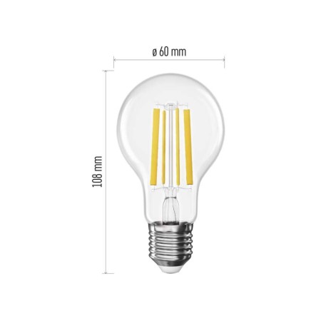 Lampadina LED Filamento Goccia E27 10.5W (100W) 1521lm 2700K Luce Calda | Emos ZF5D62