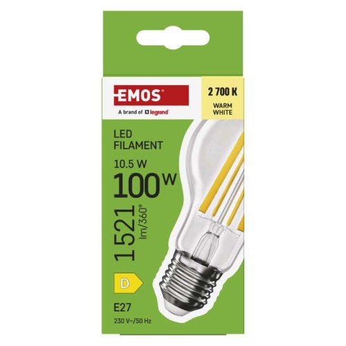 Lampadina LED Filamento Goccia E27...