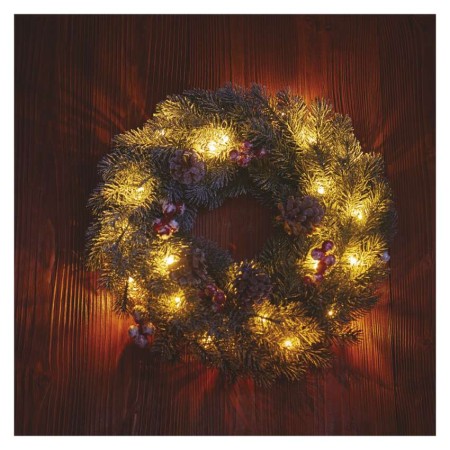 Ghirlanda Natalizia Innevata LED con Luce Calda da 38 cm | Emos DCTW06