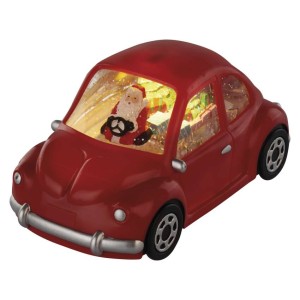 Decorazione LED Auto con Babbo Natale 10 cm con Luce Calda 2