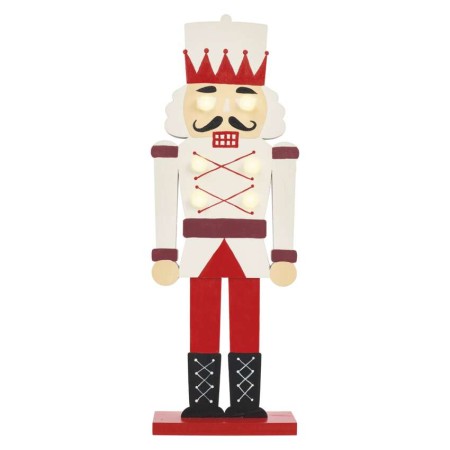 Schiaccianoci Natalizio LED in Legno 29 cm con Luce Bianca Calda | Emos DCWW38