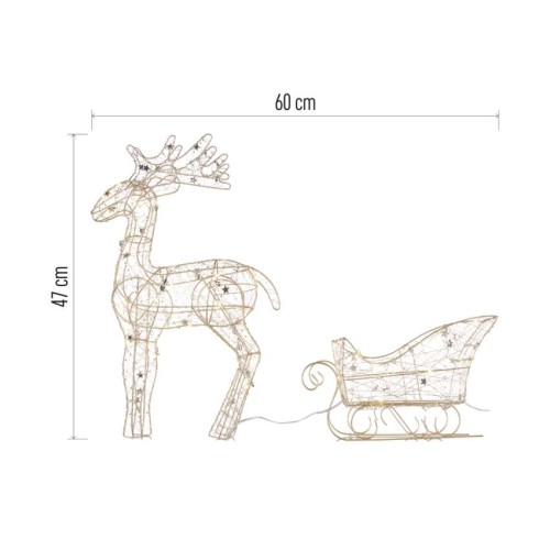 Decorazione Natalizia LED Renna con...