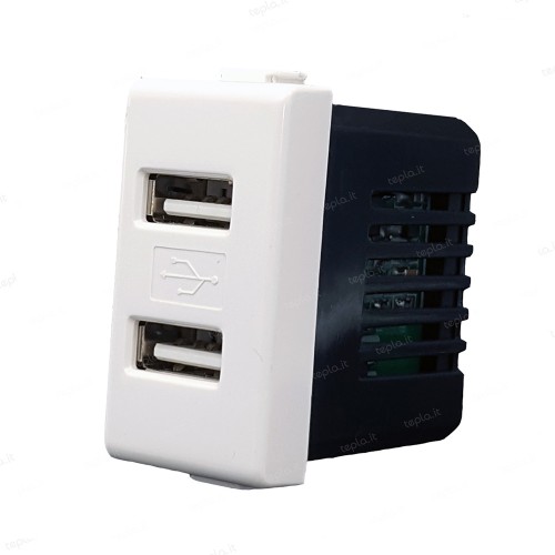 BIESSE - Presa USB doppia 2A compatibile Matix