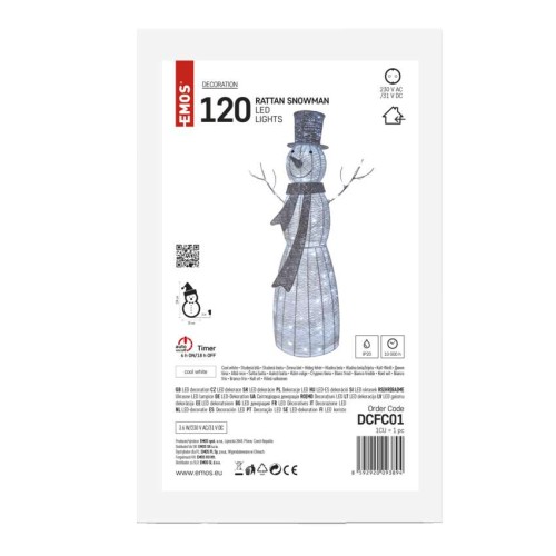 Pupazzo di Neve Natalizio LED in...