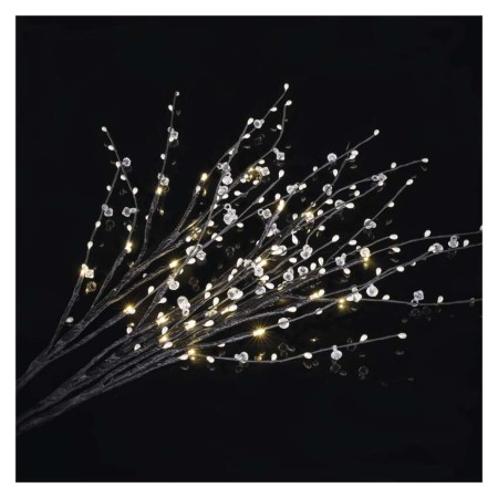 Decorazione Natalizia LED Rametti con Perle 60 cm, Luce Bianca Calda da Interno con Timer | Emos DCTW08