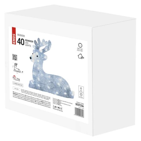 Renna Natalizia LED 27 cm con Luce Fredda, per Interno ed Esterno | Emos DCFC06