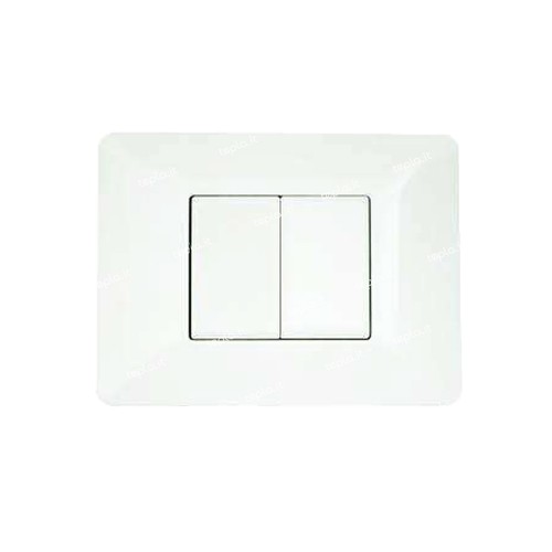 PLACCA 2 MODULI BIANCA COMPATIBILE MATIX