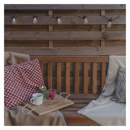 Catena Luminosa Solare 10 Luci LED Vintage 5 m per Interno ed Esterno | Emos DCPV02