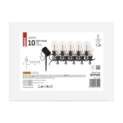 Catena Luminosa Solare 10 Luci LED...