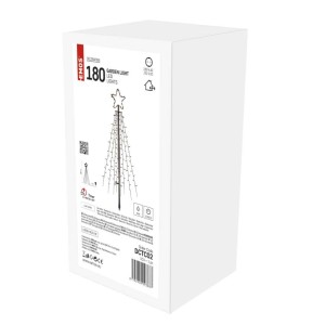 Albero di Natale LED da Esterno con Stella, 180 cm, per Giardino | Emos DCTC02 2
