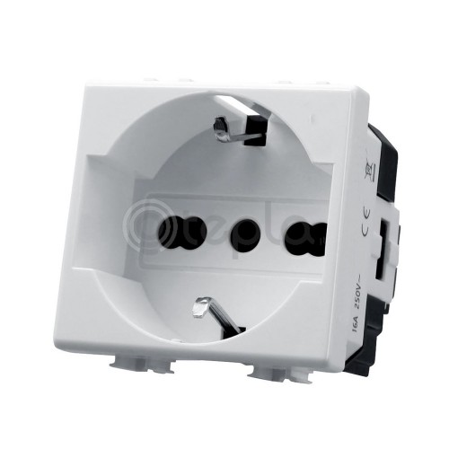 BIESSE - Presa Schuko UNEL 10/16A compatibile Matix