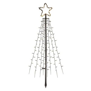 Albero di Natale LED da Esterno con Stella, 180 cm, Luce Bianca Calda | Emos DCTC02