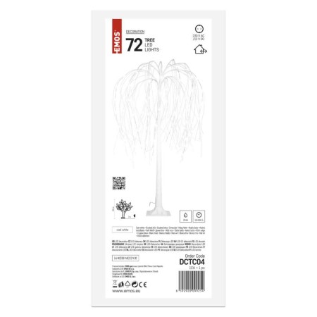 Albero LED Luminoso 120 cm per Interni ed Esterni, Luce Bianca Fredda | EMOS DCTC04