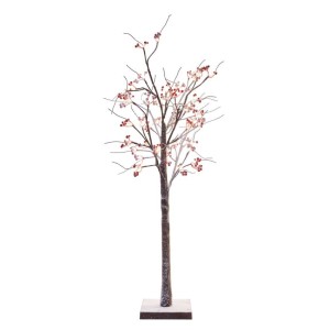 Albero LED con bacche rosse da 120 cm con luce bianca calda per interni ed esterni | EMOS DCTW14