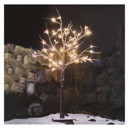 Albero LED con Bacche Rosse 120 cm per Interni ed Esterni, Luce Bianca Calda | EMOS DCTW14