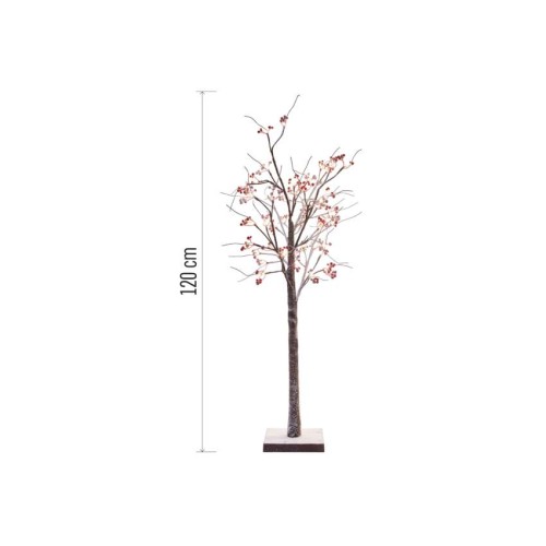 Albero LED con Bacche Rosse 120 cm...