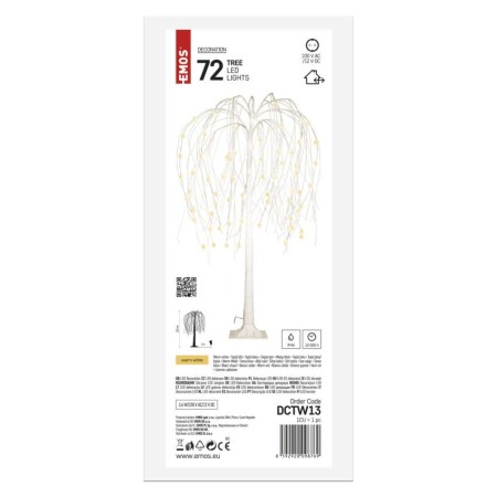 Albero LED Weeping Willow 120 cm per Interni ed Esterni, Luce Bianca Calda | EMOS DCTW13