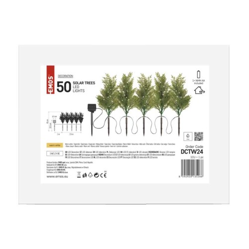 Set di 5 rametti LED solari con...