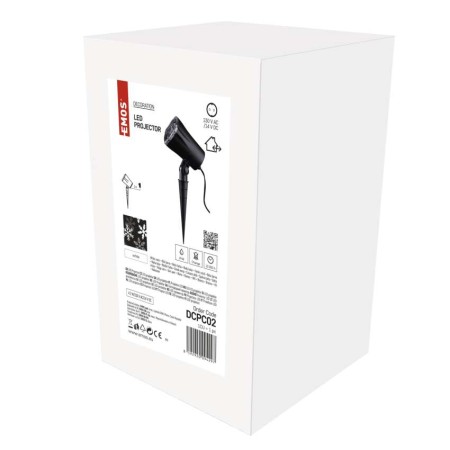 Proiettore LED Fiocchi di Neve Natalizi per Interno ed Esterno, Effetto Magico | EMOS DCPC02
