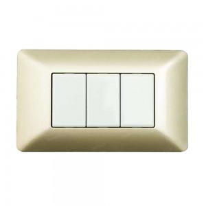 PLACCA 3 MODULI CHAMPAGNE...