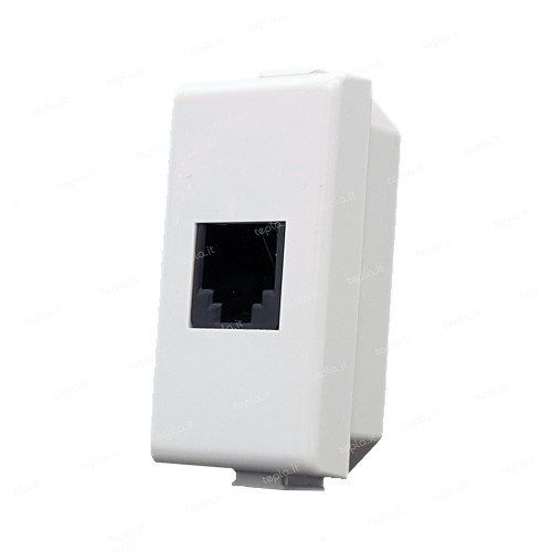 BIESSE - Presa telefonica RJ11 compatibile con la serie Bticino Matix