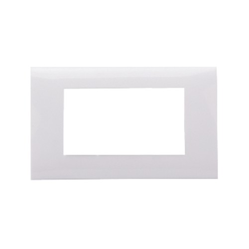 Placca 4 moduli bianca Lumitek LK40704 | Compatibile Serie EGO Nova Line