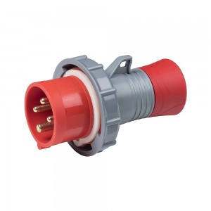 Spina mobile industriale 3P+T 16A 400V IP67 ROSI 8214 completamente impermeabile per macchinari trifase in ambienti estremi