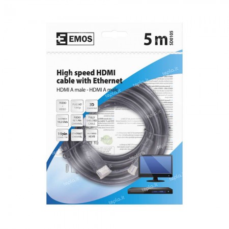 Cavo HDMI 2.0 4K UHD 18 Gbits 5m - Qualità Superiore | Emos SD0105