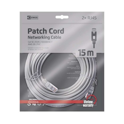 CAVO DI RETE PATCH 15mt CAT5E NON...