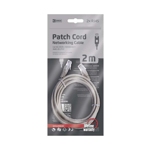 CAVO DI RETE PATCH 2mt CAT5E NON...