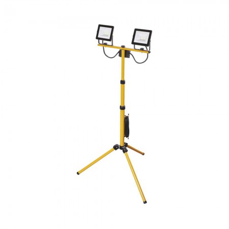 2 Fari LED da 20.5W 3400lm con treppiede IP65 e cavo in gomma 3mt