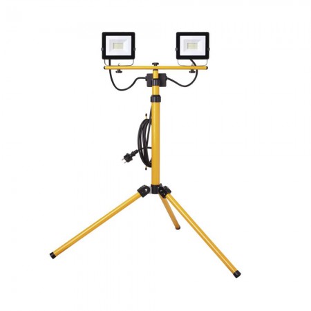 2 Fari LED da 20.5W 3400lm con treppiede IP65 e cavo in gomma 3mt
