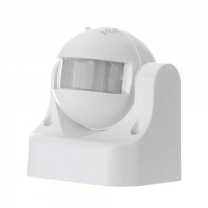 Sensore di Movimento PIR Emos G1120, design compatto, raggio 12m, angolo 180°, protezione IP44