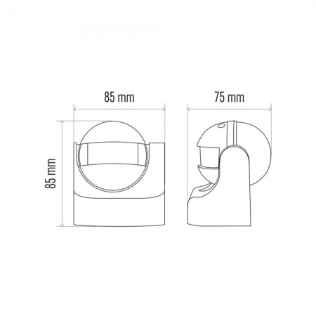 Sensore di Movimento Infrarossi PIR Bianco: Automazione Illuminazione | Emos G1120