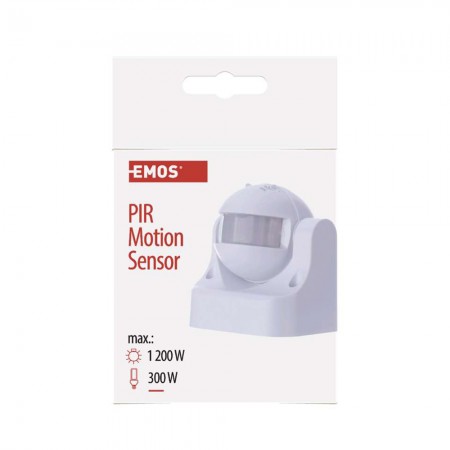 Sensore di Movimento Infrarossi PIR Bianco: Automazione Illuminazione | Emos G1120