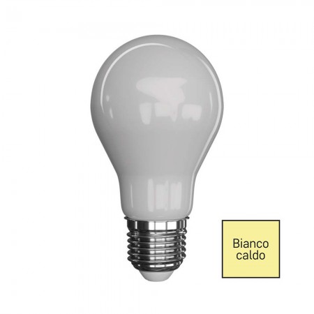 Lampadina LED Filamento E27 7.6W (75W) E27 1060lm 2700K Goccia Opale | EMOS Z74276