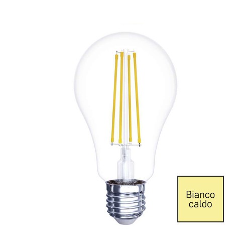 Lampadina LED filamento E27 11W (100W) 2700K 1521lm goccia Emos Z74284