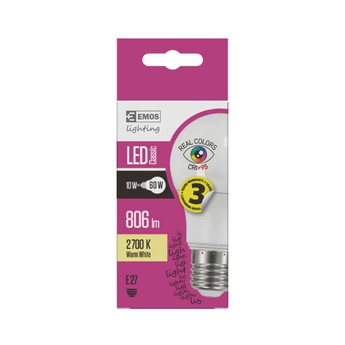 LAMPADINA LED E27 10W 2700K GOCCIA...
