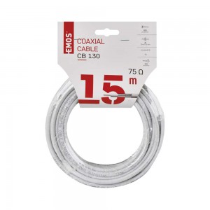 Cavo coassiale 15m senza connettori: connessione TV e SAT affidabile.