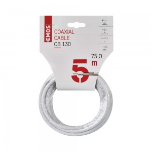 Cavo coassiale 5m senza connettori: connessione TV e SAT affidabile.