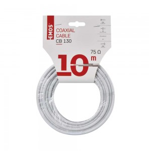 Cavo coassiale 10m senza connettori: connessione TV e SAT affidabile.