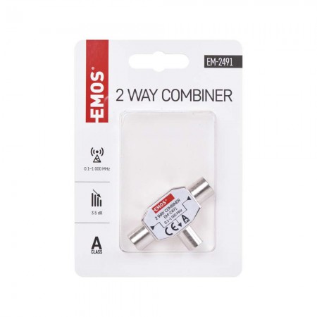 Combinatore in Ferrite : Collega Due Antenne a Una Sola Presa o Viceversa | EMOS EM2491