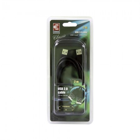 Cavo USB 2.0 A-B 2m nero – cavo dati per stampante e periferiche | EMOS S70202