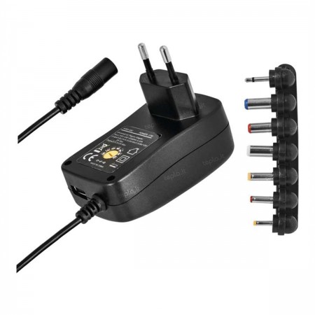 Alimentatore Universale EMOS 3-12V 1500mA con USB - Versatile e Affidabile | EMOS N3112